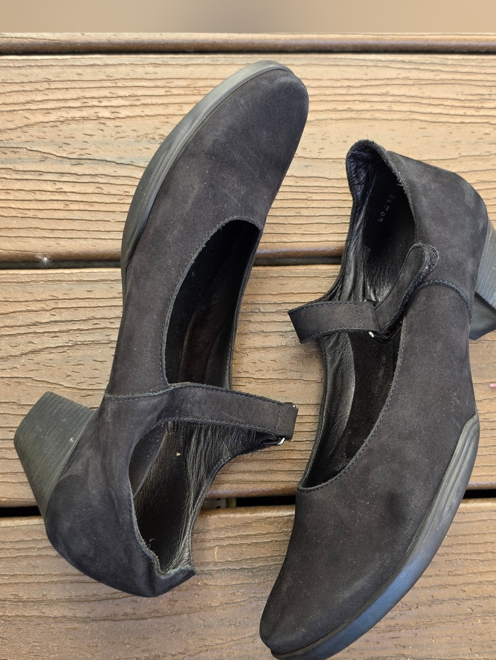 Arche Black Mary Jane - Paroha model in Noir Nubuck Size 40 Made In France - Picture 2 of 7